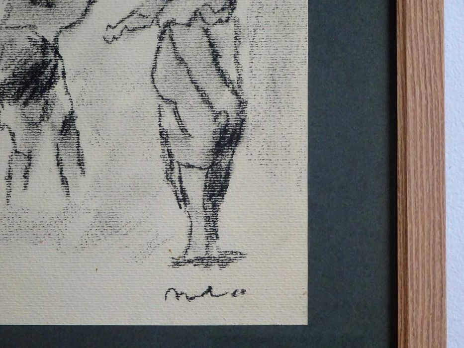 Corneliu Baba, ’Taranci’ | Tablou vechi, carbune pe hartie