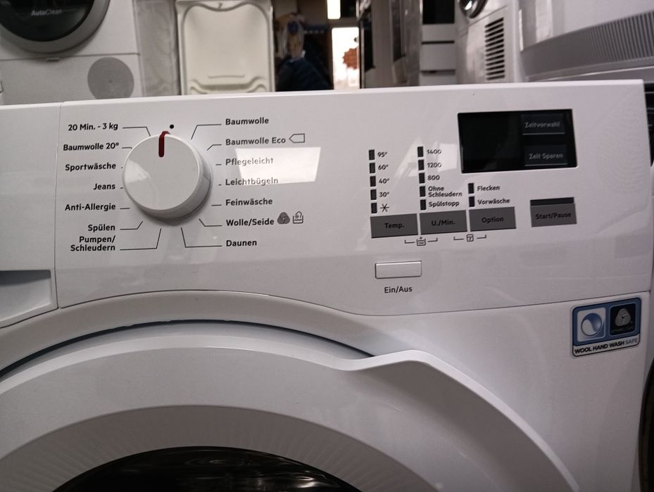 Като нова пералня Аег Aeg Series 6000  A+++ 9кг  24 месеца гаранция!