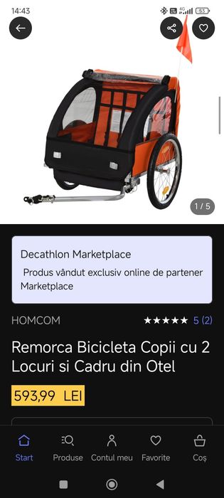 Remorca bicicletă