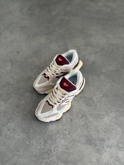 New Balance 9060 Linen Burgundy