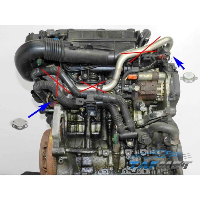 Тапа Тапи за ЕГР EGR колектор PEUGEOT FORD 1.6HDI TDCI zu_egr_90z