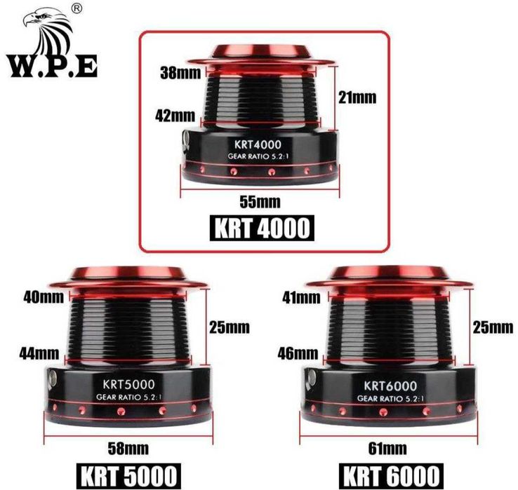 Катушка безынерционная W.P.E KRT-4000