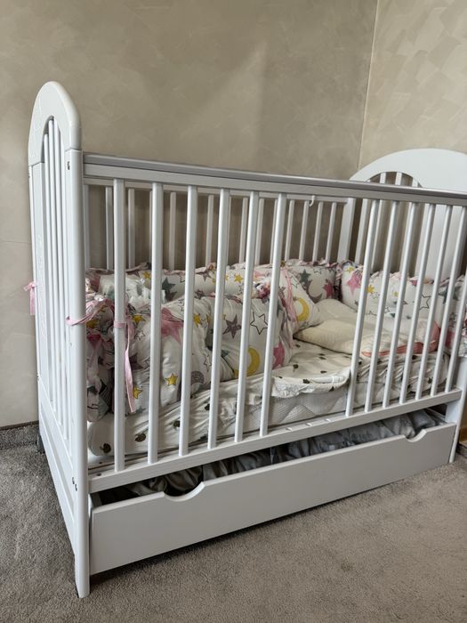 Детска кошара с матрак възглавничка и обиколник