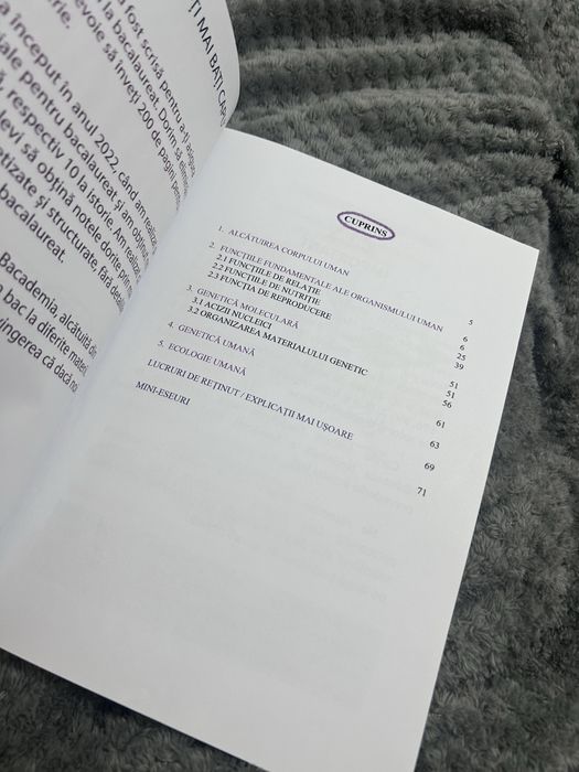 Carte sinteza biologie