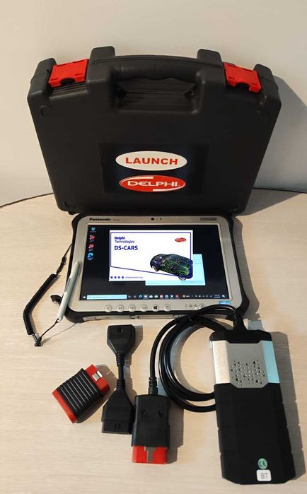 Tester Auto Turisme+Camioane DUAL Launch/Delphi+Tableta PANASONIC 10.1