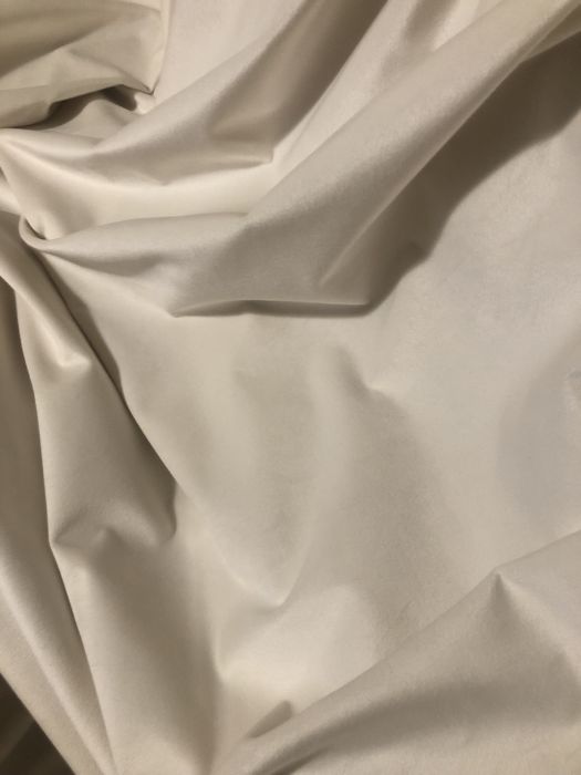 Draperie catifea alb perlat 5m