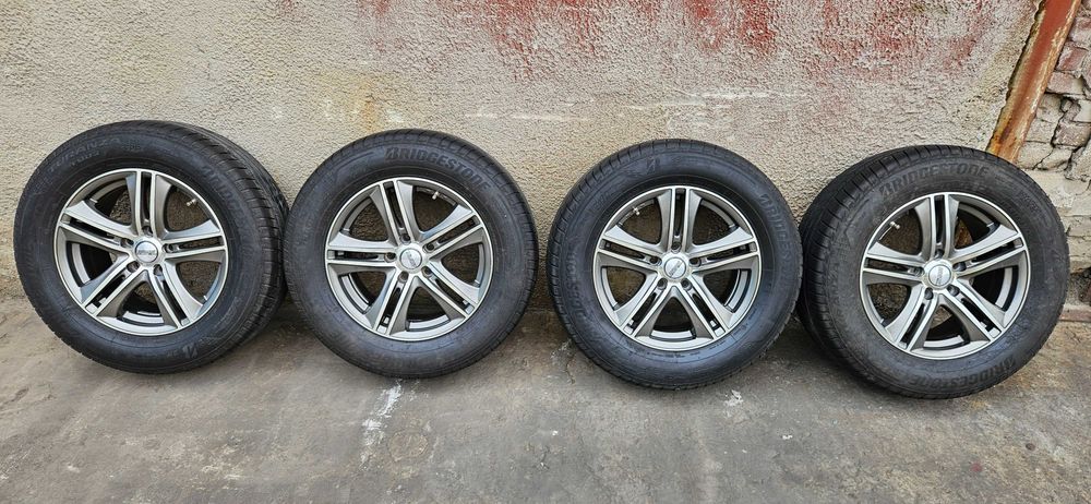 Комплект 4 алуминиеви джанти 16" 5x100 ET40 с гуми Bridgestone Turanza 235/60 R16 XL