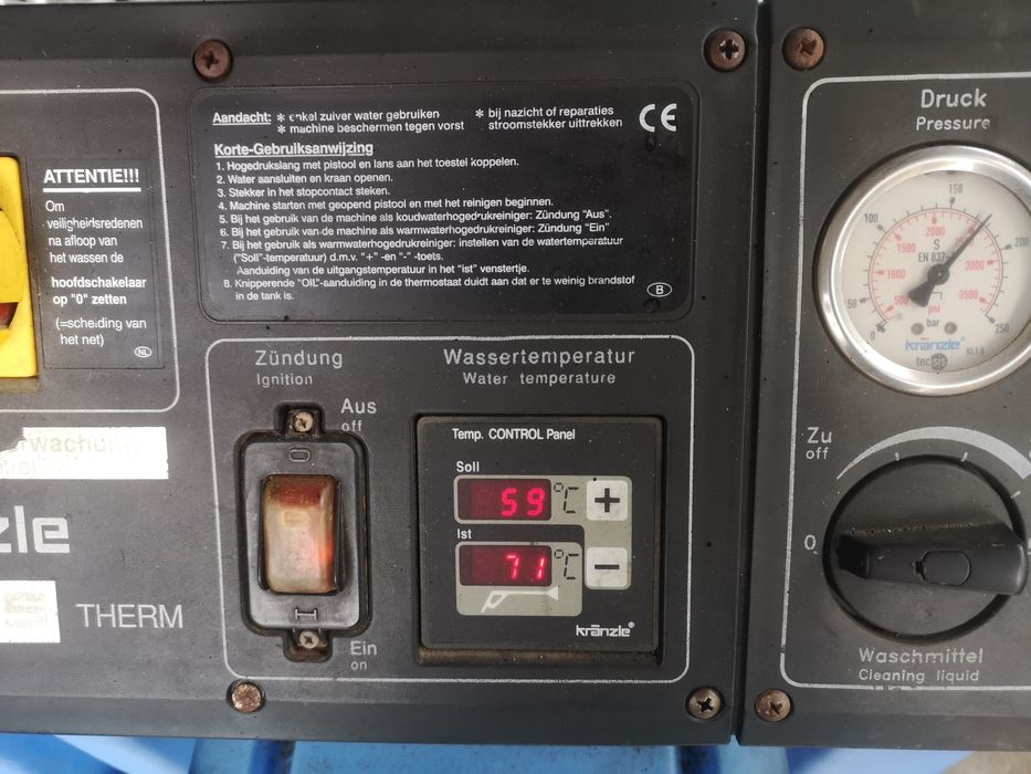 Пароструйка KRANZLE 1165 Therm 180bar16L/min Керамика Супер Клас