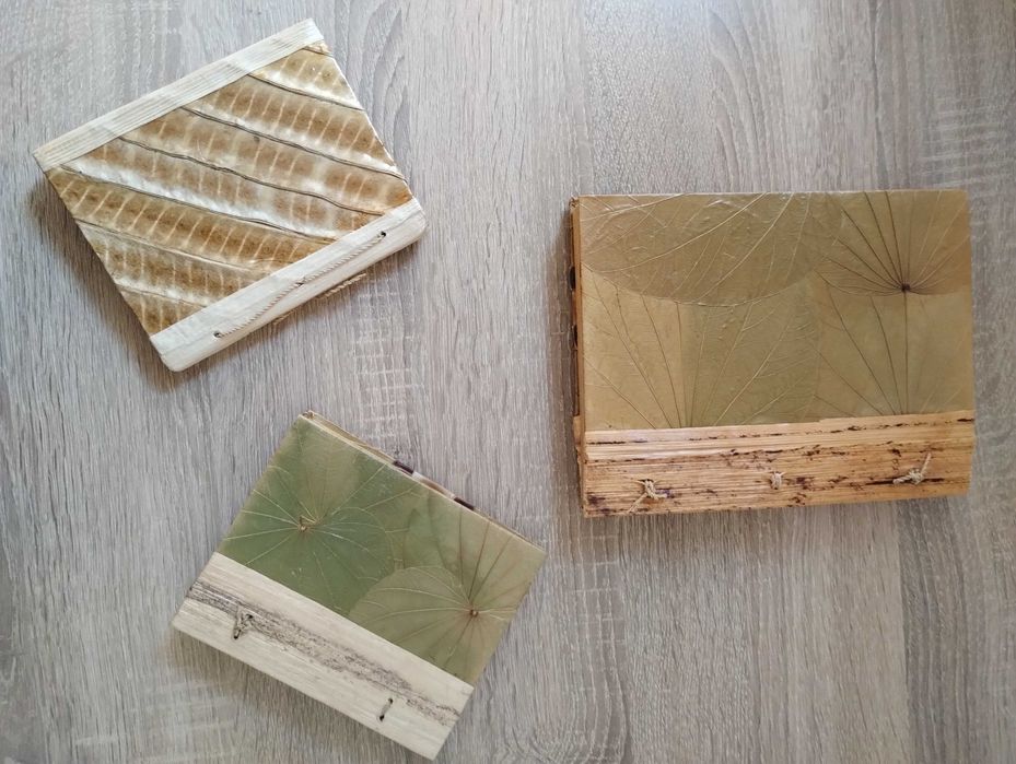 Уникални ръчно изработени тефтери от естествени материали