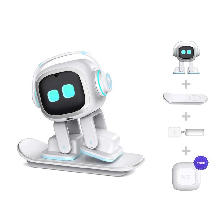 Интерактивный робот компаньон LIVING.AI EMO Robot цвет белый