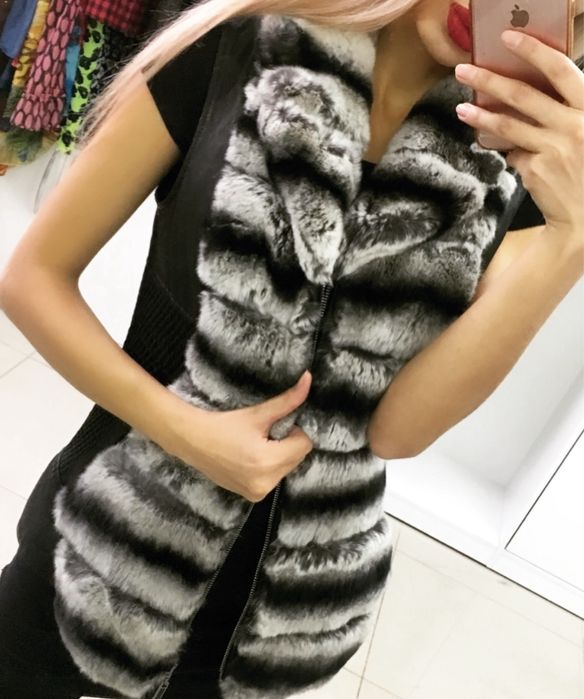 Безоукавка жилетка Шиншилла