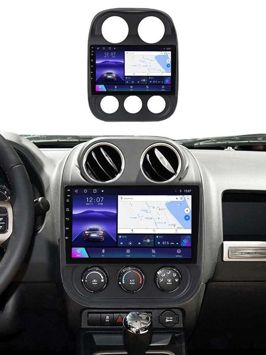 Navigatie Android 14 JEEP COMPASS 2009-2015 1/8 Gb Waze CarPlay CAMERA
