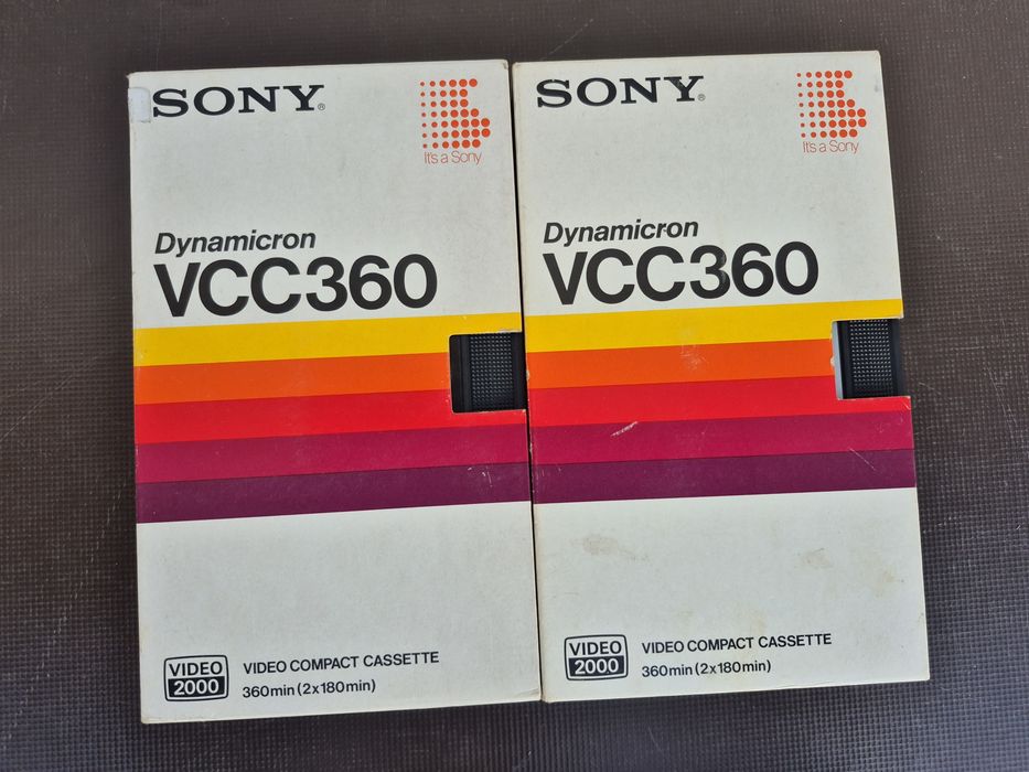 Vând 7 casete video 2000 VCC Sony 3hx2,4hx2,360,480 minute made in Germany