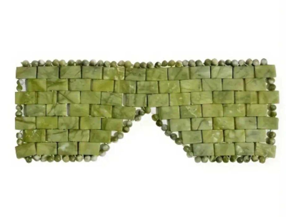 Masca de ochi / fața, masaj, pietre jad