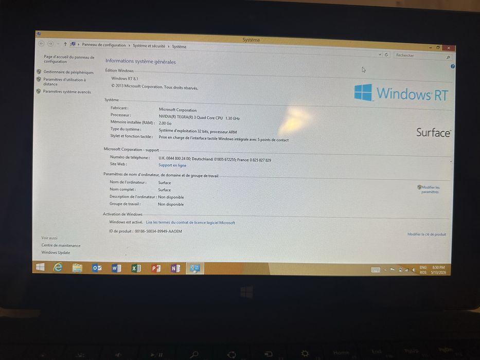 Tabletă Windows Surface RT 64gb hd