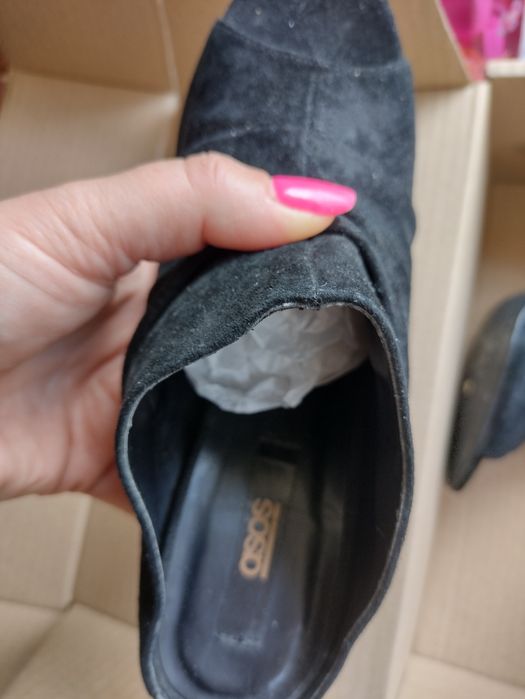 Асос велурени дамски чехли