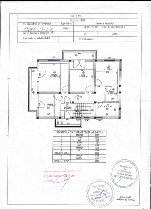 Vand Apartament 3 camere