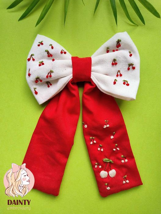 Панделка за коса с бродерия ръчна изработка мартеница, видове