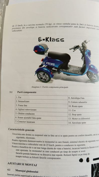Vand tricicleta rdb e klass