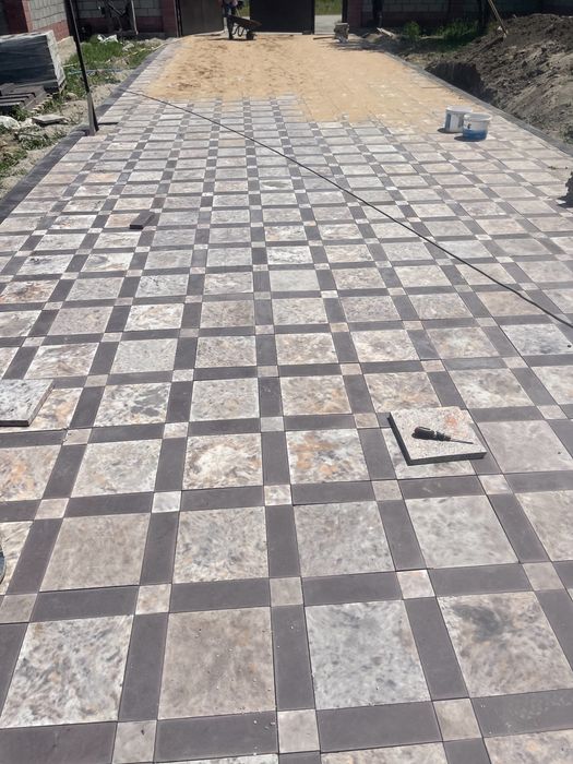 Укладка брусчатки