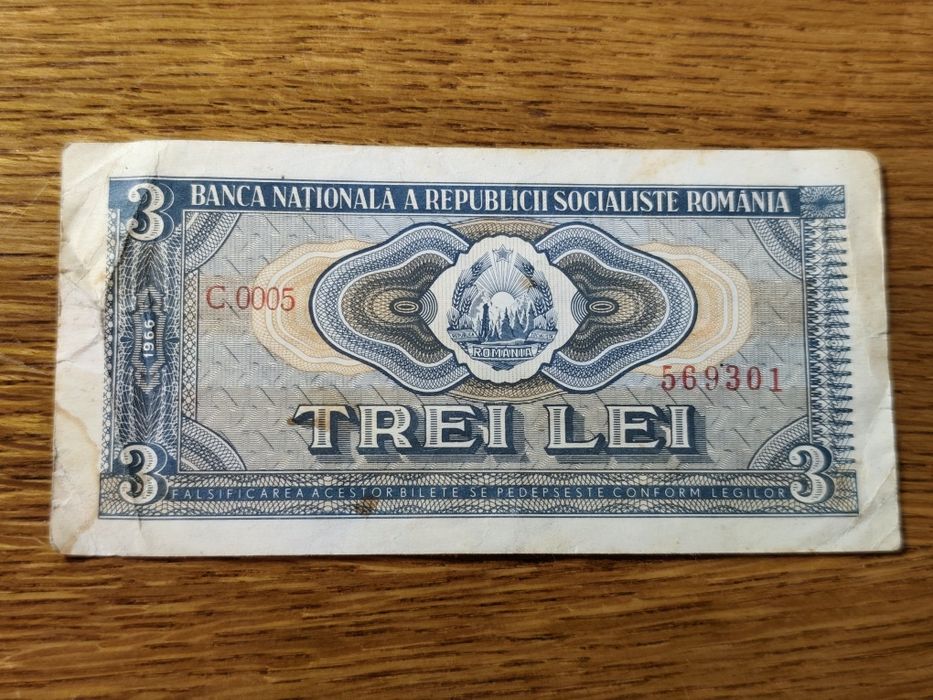 Schimb bancnota de 3 lei