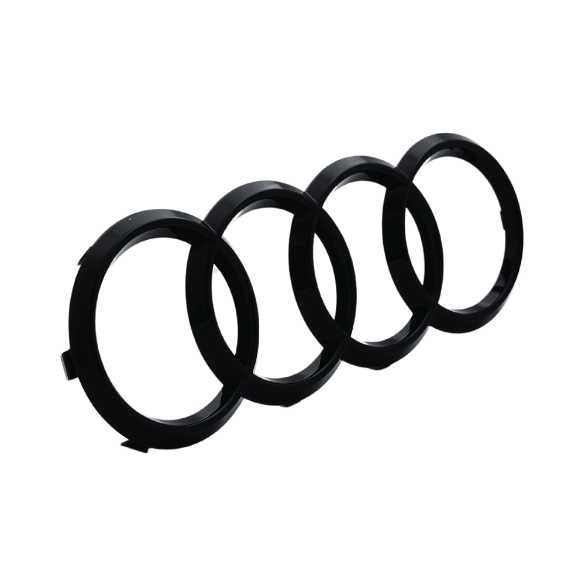 AUDI - Set embleme - negru - fata/spate