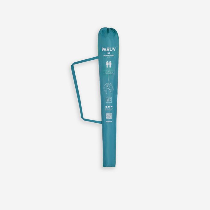 Umbrelă de plajă 2 locuri Upf 50+ Paruv - produs resigilat Decathlon