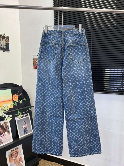 Louis Vuitton монограм дънки oversize, S M L, лимитирани овърсайз