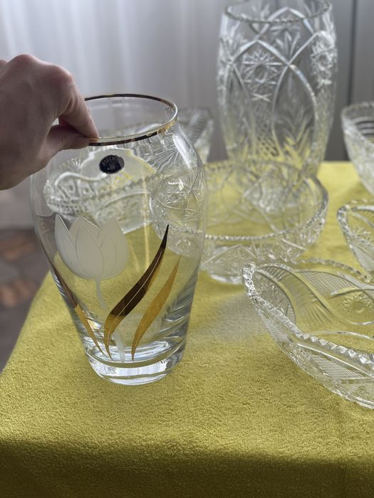 Ваза хрустальная богем(рассрочка)