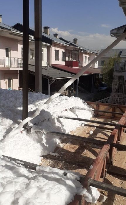 Утепление крыши пены