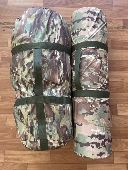 Спальный мешок с кариматом и рюкзак