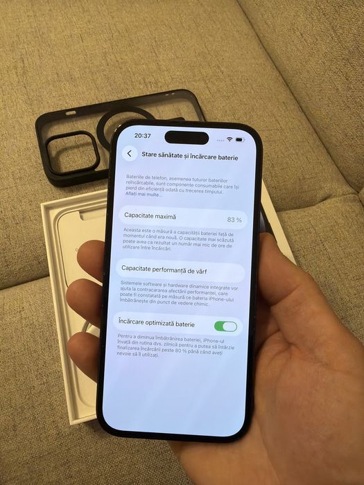 iphone 14 pro black 128gb, impecabil