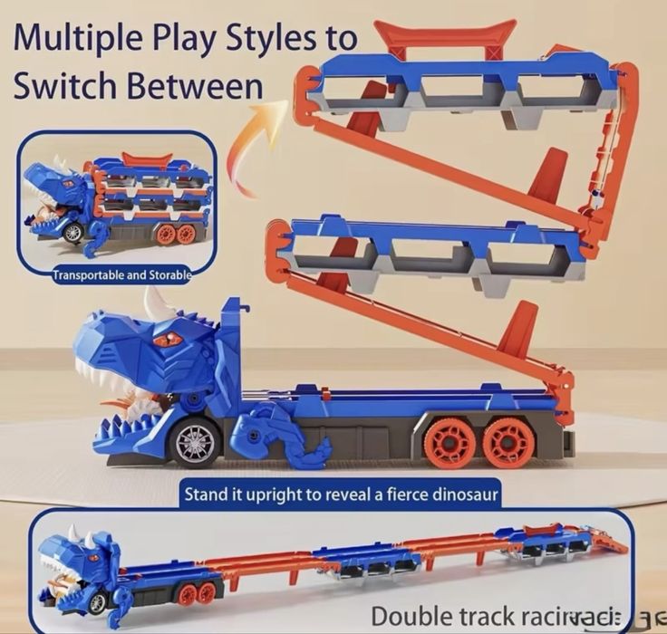 Детски комплект "Динозавър камион с колички"