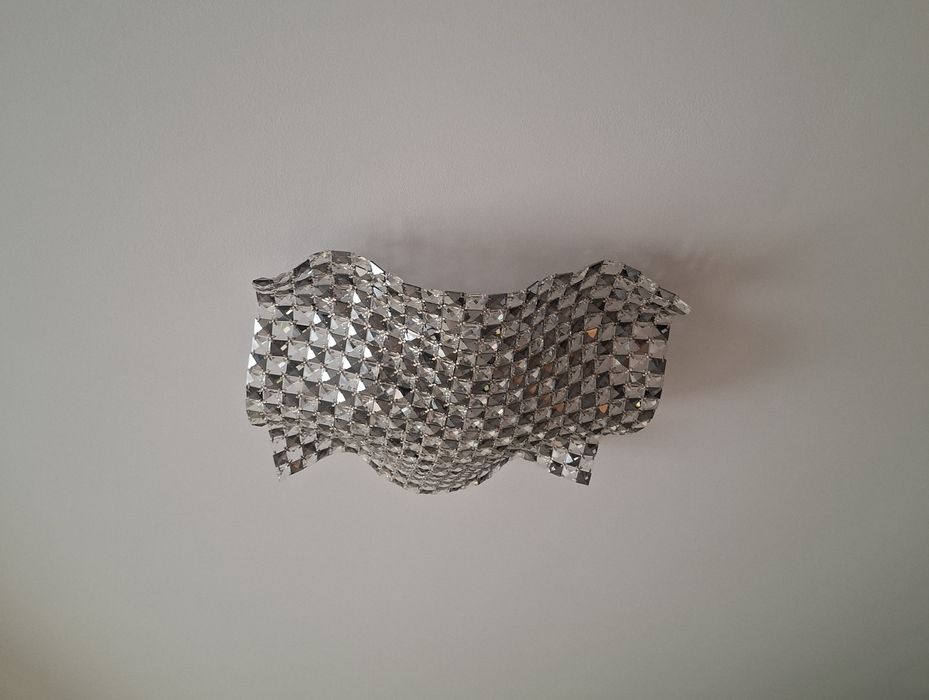 Plafoniera din metal si cristal Saten M   1000lei