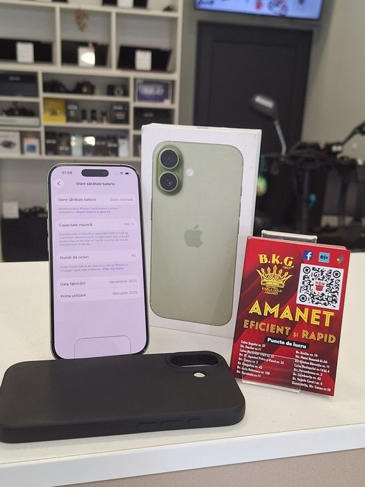 Iphone 17 100% 256gb Amanet BKG