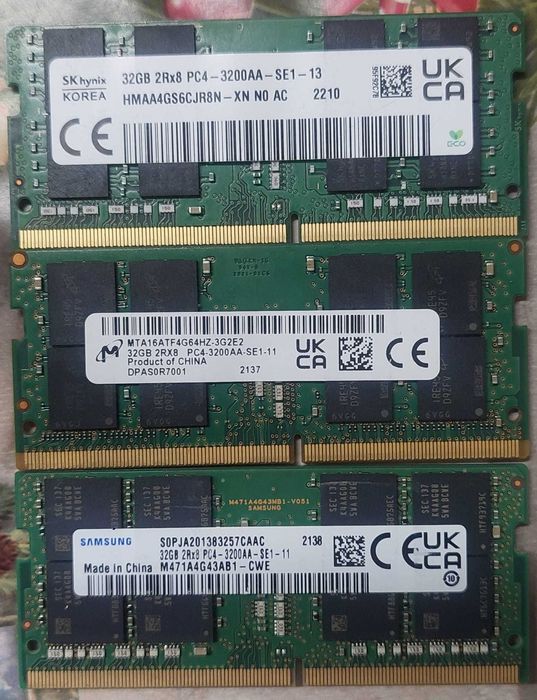 32gb ddr4 laptop 3200