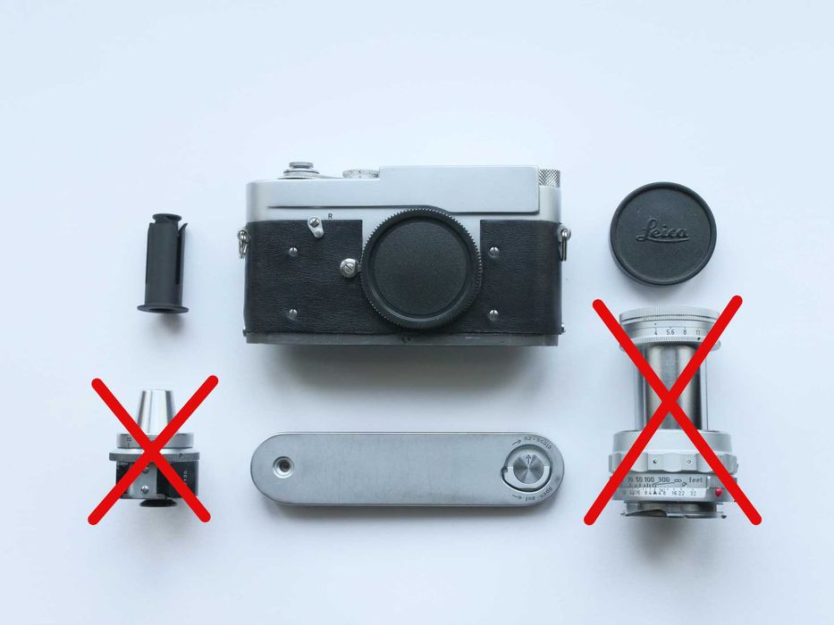 Leica MD + quickload film spool. Aparat pe film 35mm