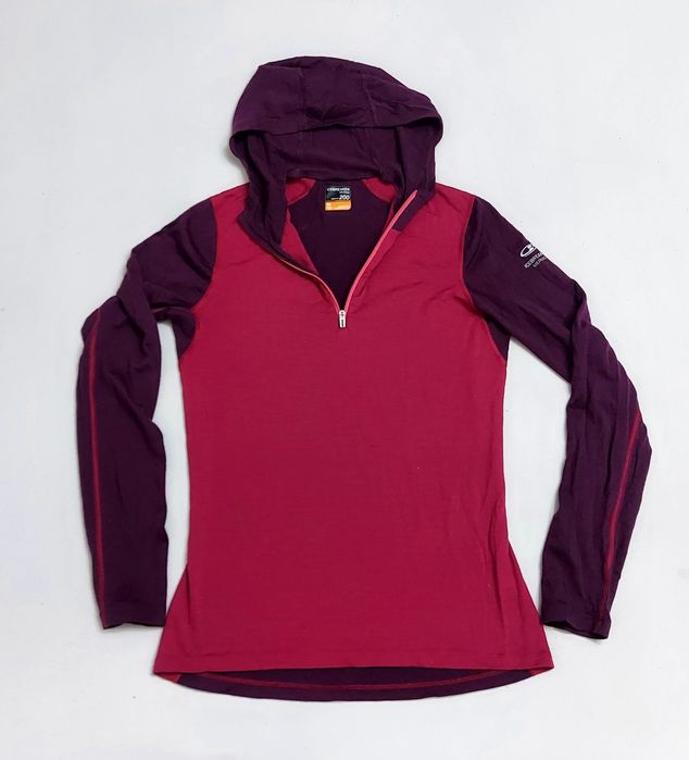 Pulover, bluza corp ICEBREAKER Merino Bodyfit 200, Sweatshirt termic pentru femei Icebreaker Half Zip, mărimea M