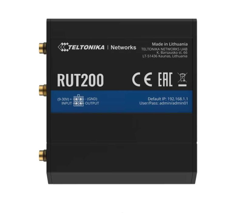 Router industrial Teltonika RUT200, Cat4, 4G LTE, IoT cu SIM