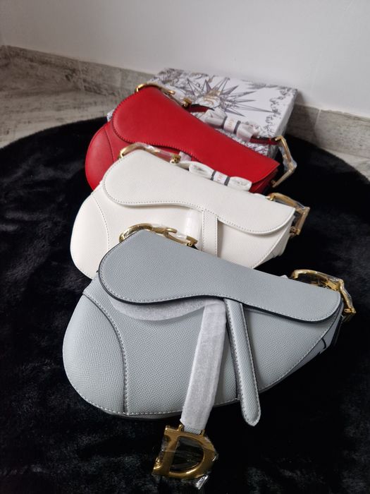 Dior Saddle Bag, alb