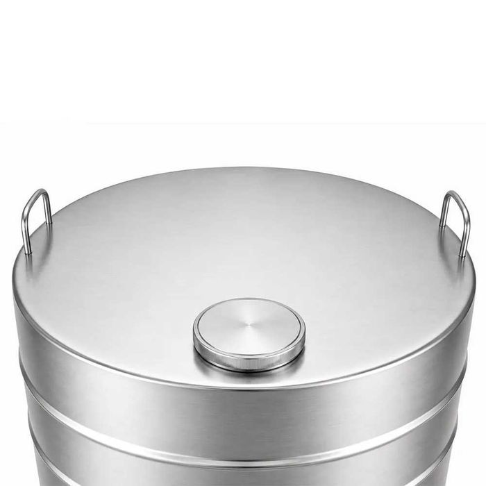 Butoi INOX 350 L cu capac clamp si garnitura, cadou robinet din INOX