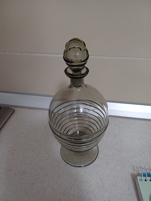 Accesoriu decorațiune înfrumusețare sticla hand made Franța  1970