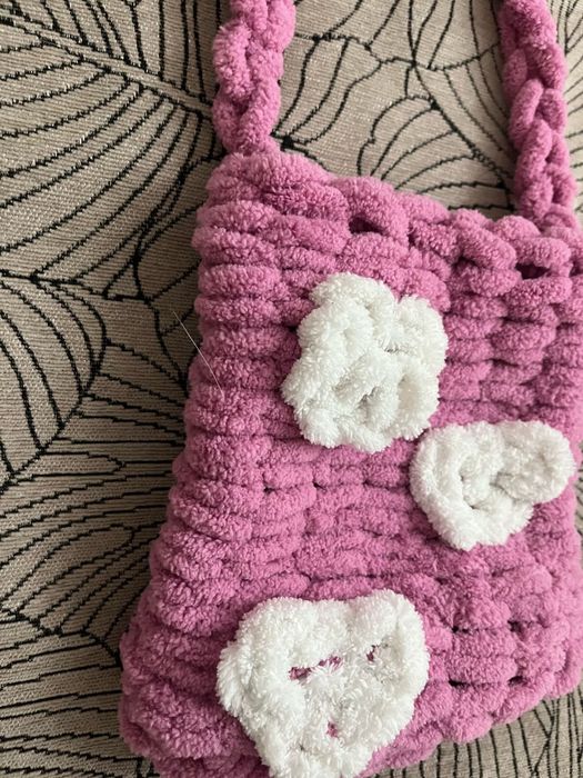 вязанная сумка ручная работа