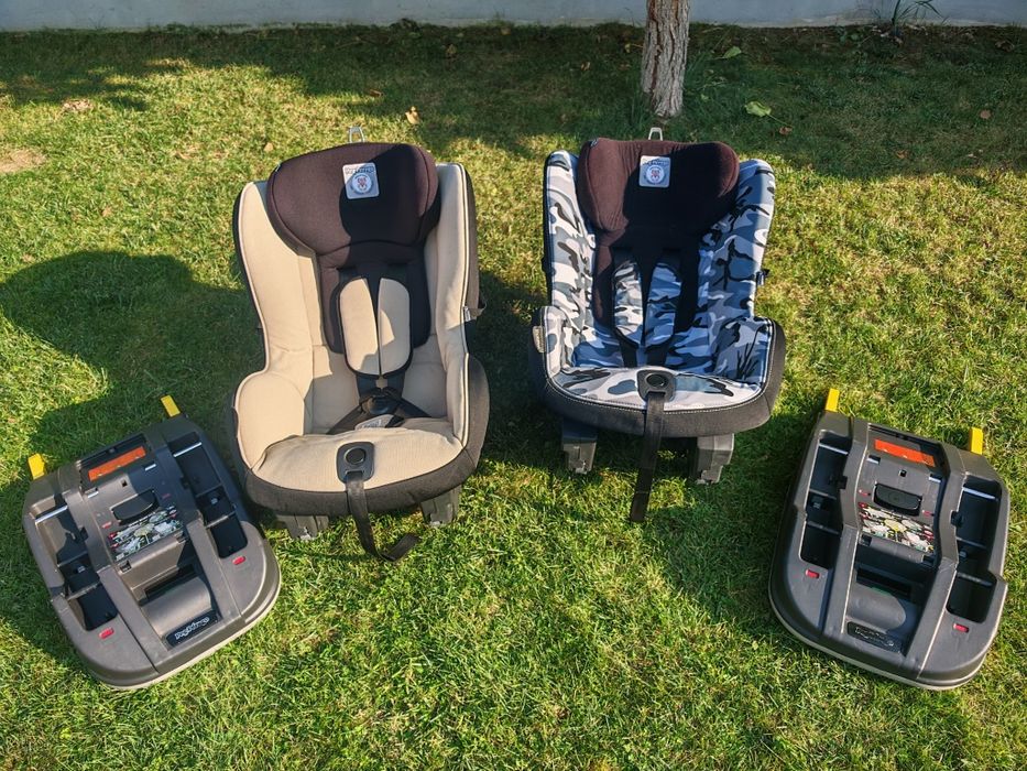Vând 2 scaune auto Peg Perego + 2 baze Isofix