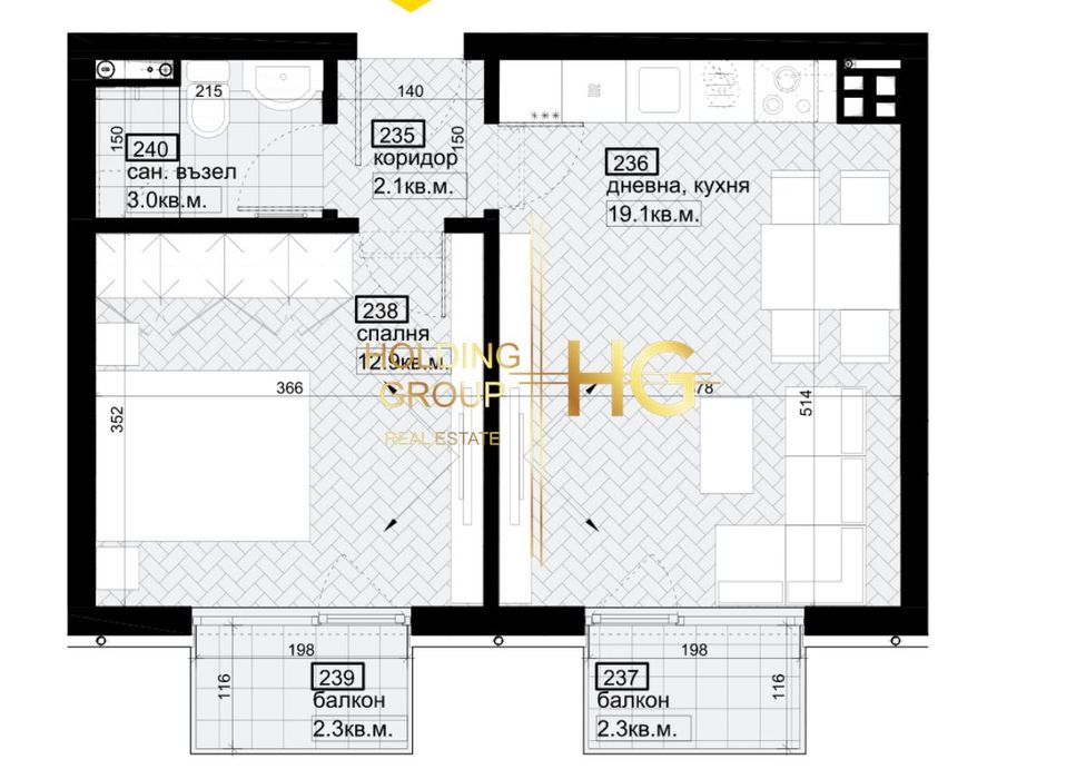 Продава се Двустаен апартамент в Варна, Бриз - 65 кв.м за 2539 €/кв.м - Снимка #6