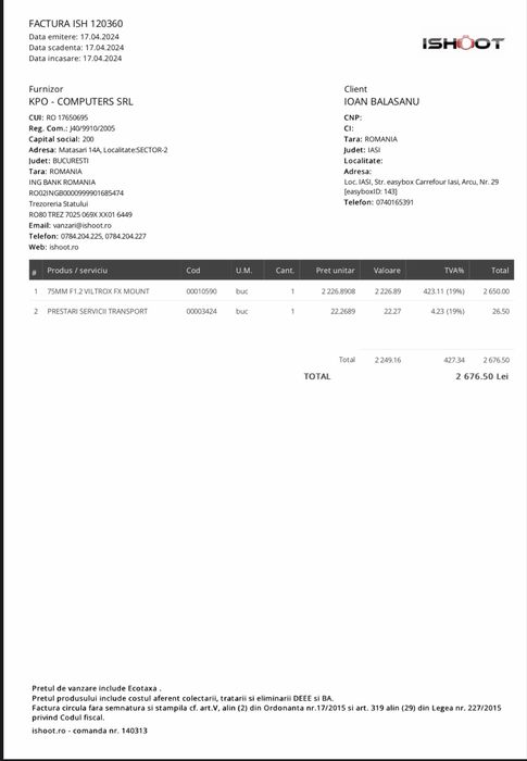 Viltrox 75mm 1.2 ptr Fuji X/ Fujifilm X