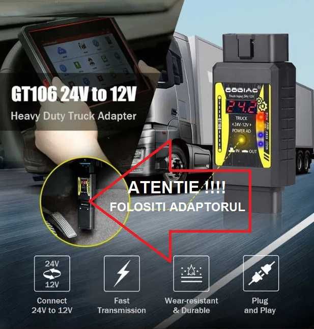 Tester auto Launch Turisme + Camioane, Tableta Diagnoza 9/10" inclusa