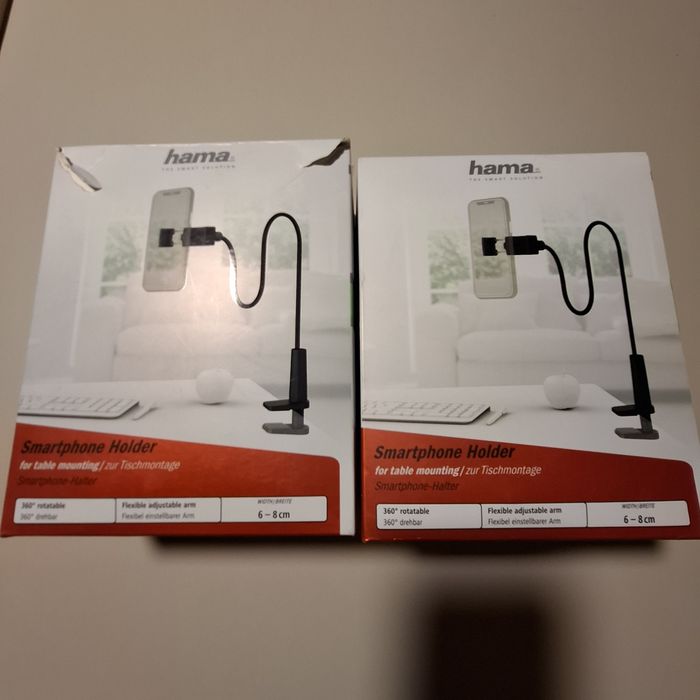 Suport de telefon hama cu prindere pe masă