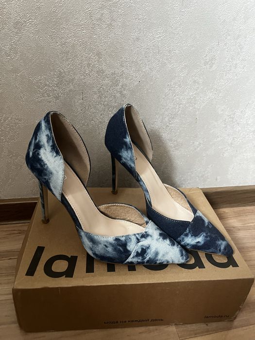 Туфли джинсовые