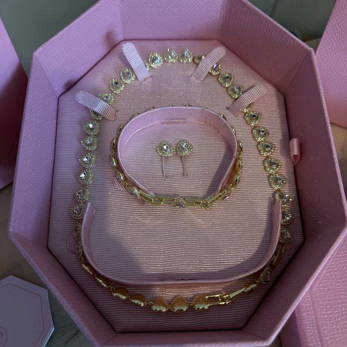 Set Angelic Swarovski Ariana Grande Gold